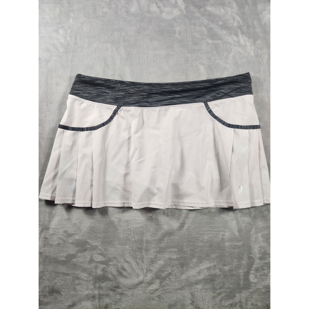 Prince Skort Skirt Shorts Women's Size XL White Tennis Golf Pickleball Pleated‎